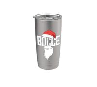 Santa Claus Bocce Ball Con Jack Bocci Juego Bocce Vaso térmico de acero inoxidable de doble pared