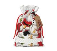 Santa Claus. Bolsa de regalo de gran capacidad de 4.7 x 6.9 pulgadas con cordón para tus regalos preciosos de Halloween, 1 unidad