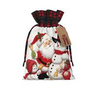 Santa Claus. Bolsa de regalo de gran capacidad de 8.3 x 11.8 pulgadas con cordón para tus regalos preciosos de Halloween, 1 unidad