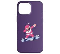 Santa Claus Dabs Snowboard Meme Dabbing Snowboard Carcasa para iPhone 16 Pro MAX