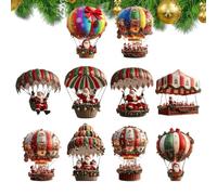 Santa Claus Decor Flat Playful 10-Piece Home Decor