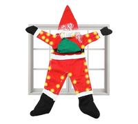 Santa Claus Escalador,Decoración De Temporada Colgable | Vestimenta De Papá Noel Para Pared Exterior,Para Uso En Exterior Fiestas Reuniones Aulas Puertas Ventanas Paredes Porches Patios Tejados