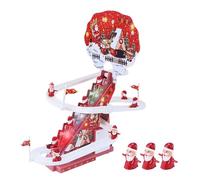 Santa Claus Escalador en Escala - Control Remoto Automático,Juguetes De Navidad Escaladores Y Ruedas Con Iluminación LED Y Música - Para Niños Oficina
