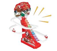 Santa Claus Escalador,Juguete de carreras de escaleras festivas | Juguete de Santa Claus Subiendo con luz LED y música | para niños y niñas Aprendizaje durante las vacaciones para