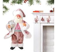 Santa Claus for Christmas Tree - Fabric Santa Claus, 18 cm Toy Pendant, Christmas Tree Ornament, Holiday Decor for Fireplace, Wall, Outdoor Yards, Porches, Gardens, Doors, Bedrooms, Window