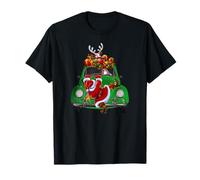 Santa Claus gets a ride at Christmas Camiseta