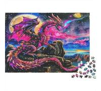 Santa Claus in UFO with Reindeer Puzzle Imposible,desafío for Adults Juego Educativo 1000 Piezas Obra De Arte De Juego De para Adultos, Regalos A Partir De 14 Años 52x38cm/1000pcs