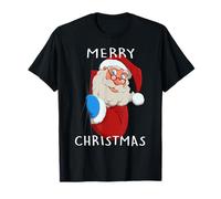Santa Claus Merry Christmas Hombres Mujeres Familia Camiseta