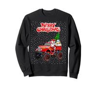 Santa Claus Monster Truck-Cool Funny Christmas tee Niños Hombres Sudadera