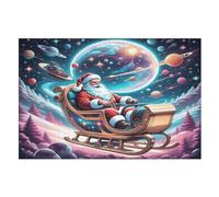 Santa Claus Puzzle Games for Adults Y Niños - for Creativity And Mindfulness - Challenging Jigsaw Puzzles 1000 Piezas for Family (75 × 50 cm)
