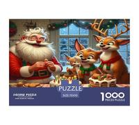 Santa Claus Puzzle Imposible,desafío for Adults Juego Educativo 1000 Piezas Obra De Arte De Juego De para Adultos Y Niños A Partir De 12 Años 70x50cm/1000pcs