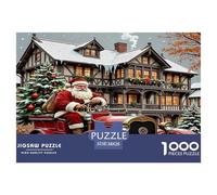Santa Claus Puzzles Imposible,desafío for Adults Entretenimiento Creativo 1000 Piezas Obra De Arte De Juego De para Adultos Y Niños 38x26cm/1000pcs