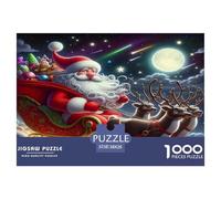 Santa Claus Puzzles Imposible,desafío for Adults Juego Educativo 1000 Piezas Obra De Arte De Juego De para Adultos Y Niños Mayores De 12 Años 38x26cm/1000pcs