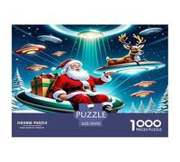 Santa Claus Puzzles Imposible,desafío for Adults Juego Educativo 1000 Piezas Obra De Arte De Juego De para Adultos Y Niños Mayores De 12 Años 70x50cm/1000pcs