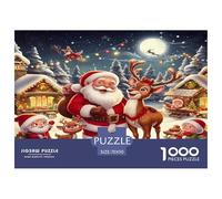 Santa Claus Puzzles Imposible,desafío for Adults Juego Educativo 1000 Piezas Obra De Arte De Juego De para Adultos Y Niños A Partir De 12 Años 70x50cm/1000pcs