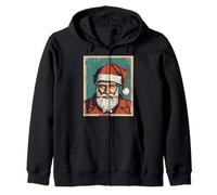 Santa Claus Retrato Pulpa Cultura Arte Sudadera con Capucha