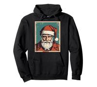 Santa Claus Retrato Pulpa Cultura Arte Sudadera con Capucha