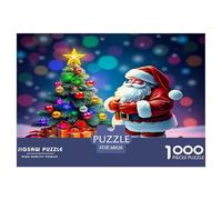 Santa Claus Rompecabezas Imposible,desafío for Adults Juego Educativo 1000 Piezas Obra De Arte De Juego De para Adultos, Regalos A Partir De 14 Años 38x26cm/1000pcs