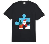 Santa Claus Rompecabezas Navidad Comfort Colors Adult Heavyweight T-Shirt