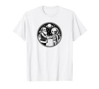 Santa Claus se encuentra con un ser extraterrestre extraterrestre espacial Camiseta