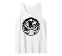 Santa Claus se Encuentra con un ser Extraterrestre Extraterrestre Espacial Camiseta sin Mangas