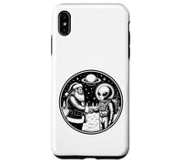 Santa Claus se Encuentra con un ser Extraterrestre Extraterrestre Espacial Carcasa para iPhone XS MAX