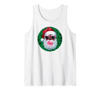 Santa Claus Xmas Merry Christmas Navidad African American Camiseta sin Mangas