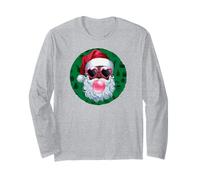 Santa Claus Xmas Merry Christmas Navidad African American Manga Larga