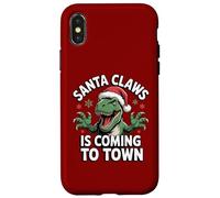 Santa Claws llega al Estilo Dinosaurio de la Ciudad Carcasa para iPhone X/XS