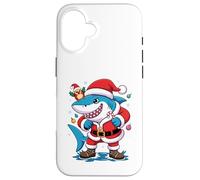 Santa Costume For Kids Boys Adults Funny Shark Christmas Carcasa para iPhone 16