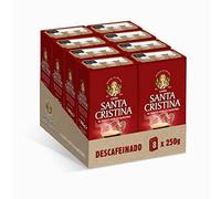 SANTA CRISTINA Café Molido Descafeinado 250 g - 8 paquetes