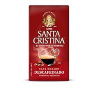 Santa Cristina Café Molido Descafeinado Pack 4x250 g | Café molido descafeinado sin cafeína, ideal para disfrutar del café a cualquier hora en formato pack