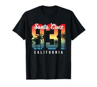 Santa Cruz California 831 Summer Vibes Retro 1980 Estética Camiseta