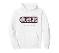 Santa Cruz California - Sello de Viaje Santa Cruz CV32 Sudadera con Capucha