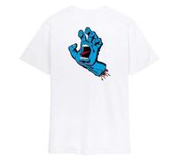 Santa Cruz Camiseta de manga corta para hombre Screaming Hand, blanco, L