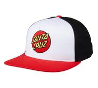 Santa Cruz Gorra Classic Dot - White Black Red Unica