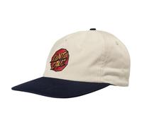 Santa Cruz Gorra de punto rayado Calico Beige Cobalto Azul Contraste Plano Gorra Snapback