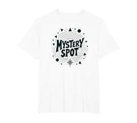Santa Cruz Mystery Spot Retro Graphic para Hombre Camiseta, Hombre Tallas Grandes, Blanco, 3X Alto