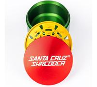 Santa Cruz Shredder Molinillo de especias jumbo de 3 piezas de metal rasta