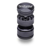 Santa Cruz Shredder Molinillo de hierbas de metal con parte superior moleteada para un agarre más fuerte, 3 piezas pequeñas de 1.7 pulgadas (gris)