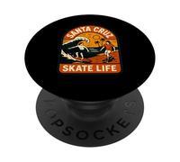 Santa Cruz Skate Life Retro Playera Vibes para Hombre PopSockets PopGrip Adhesivo