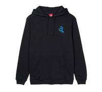 Santa cruz sudadera con capucha negra Santa cruz gritando mano cofre