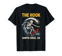 Santa Cruz The Hook Vintage Hombres Surf Skateboarding Camiseta