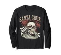 Santa Cruz Tshirt Men California Surf California Retro Manga Larga