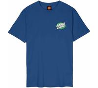 Santa Cruz Vertigo Dot - Camiseta de skate con estampado de fondo azul marino, azul marino, M