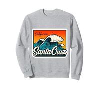 Santa Cruz Vintage Palms Retro Atardecer California Sudadera