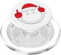 Santa Dedo Medio Flip Off | Navidad blasfemia Navidad PopSockets PopGrip para MagSafe