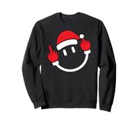 Santa Dedo Medio Flip Off | Navidad blasfemia Navidad Sudadera