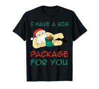 Santa Desnuda Navidad fea Navidad Camiseta