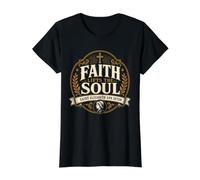Santa Elizabeth ANN Seton Cita Fe Levanta Alma Santa Católica Camiseta gráfica económica, Mujer, Negro, XL